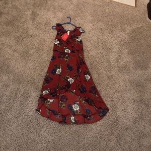 Evereve Alison Jay rust floral dress